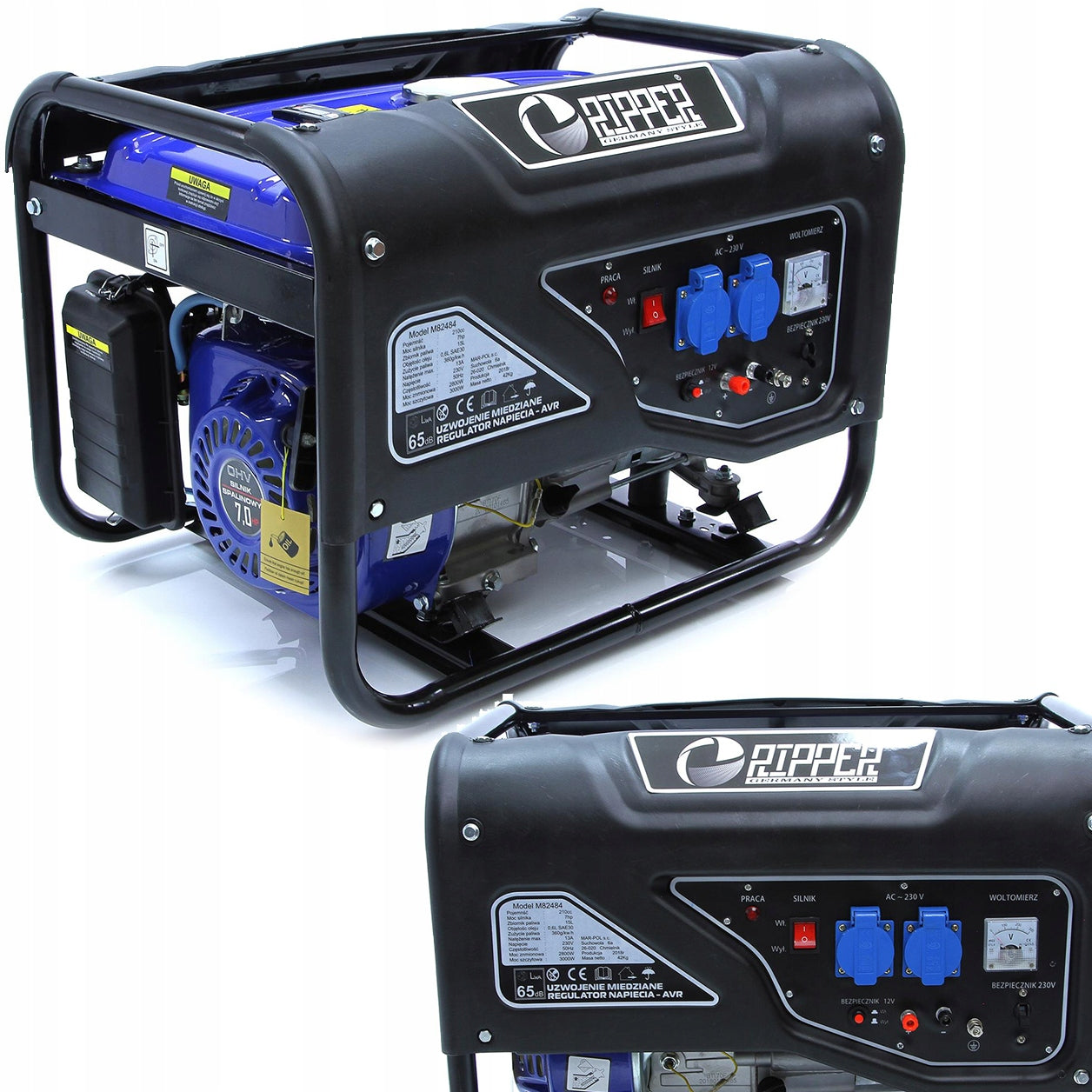 GENERATOR SET petrol CURRENT GENERATOR AVR 230V 3KW on copper Manufacturer code M82484R