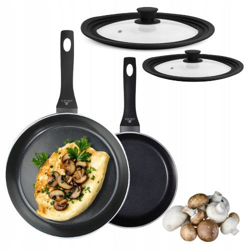 GERLACH CONTRAST PROCOAT Set of pans 20 28 cm non-stick + pok silicone