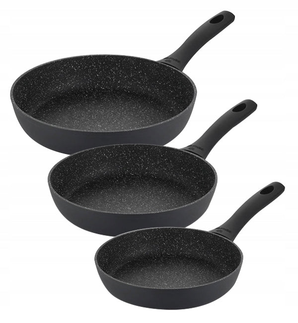 GERLACH GRANITEX SET FRYING PAN 20 24 28CM XERA DUR INDUCTION