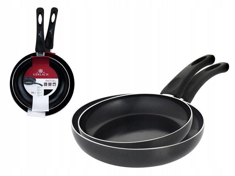 GERLACH INITIAL SET FRYING PAN 24, 28 CM INDUCTION