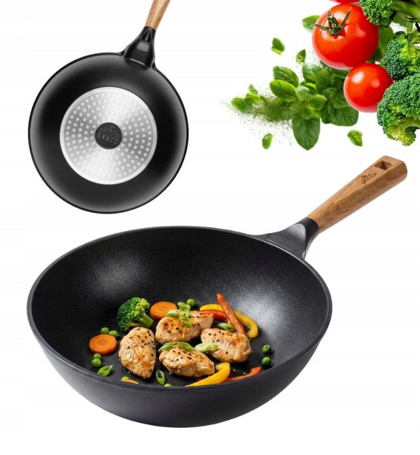 GERLACH NATUR WOK 28 CM CERAMIC ALUMINUM Non Stick Ilag XERA DUR 5