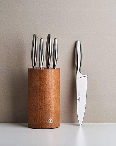 GERLACH SET OF 5 SHARP STEEL KNIVES BOSS IN WOODEN BLOCK FINE EAN (GTIN) 5901035502871