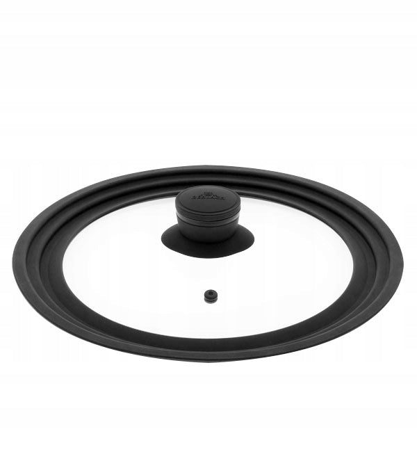 GERLACH SMART SILICONE LID LARGE UNIVERSAL Ø24/26/28 CM GLASS