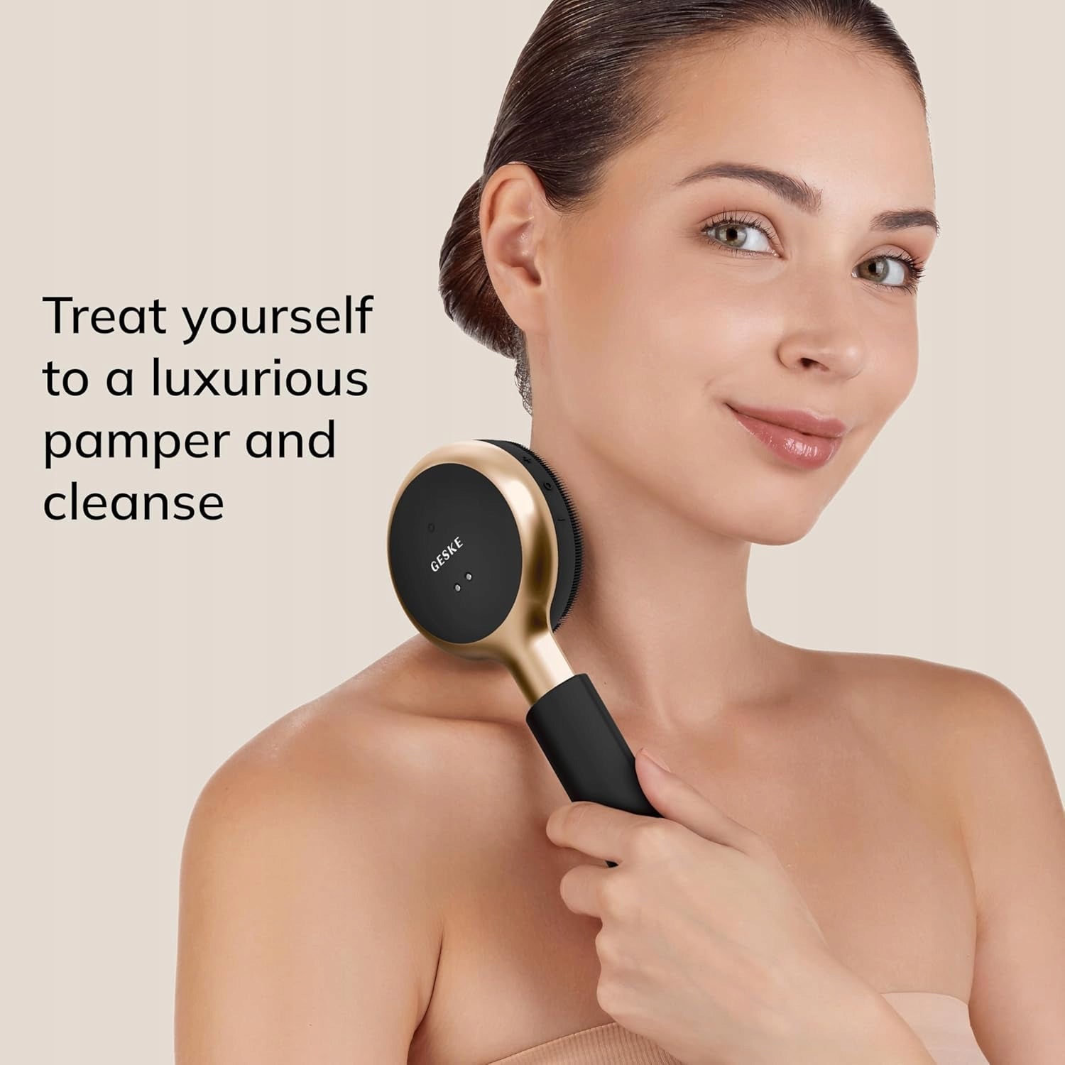 GESKE LED Sonic Full-Body Brush Exfoliation Massage Skin Renewal Model GK000708GY01