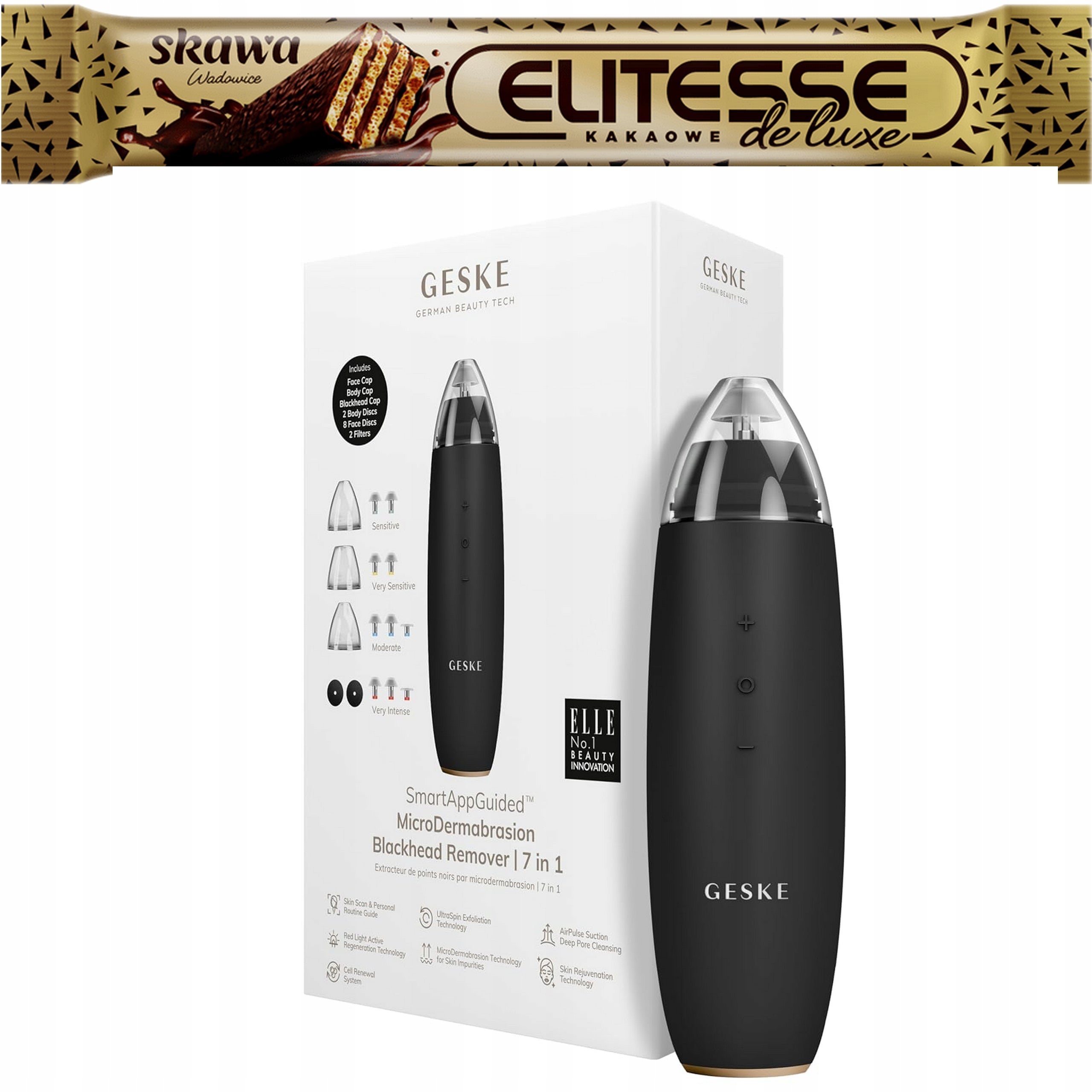 GESKE Microdermabrasion 7in1 for removing pore blackheads skin cleaning