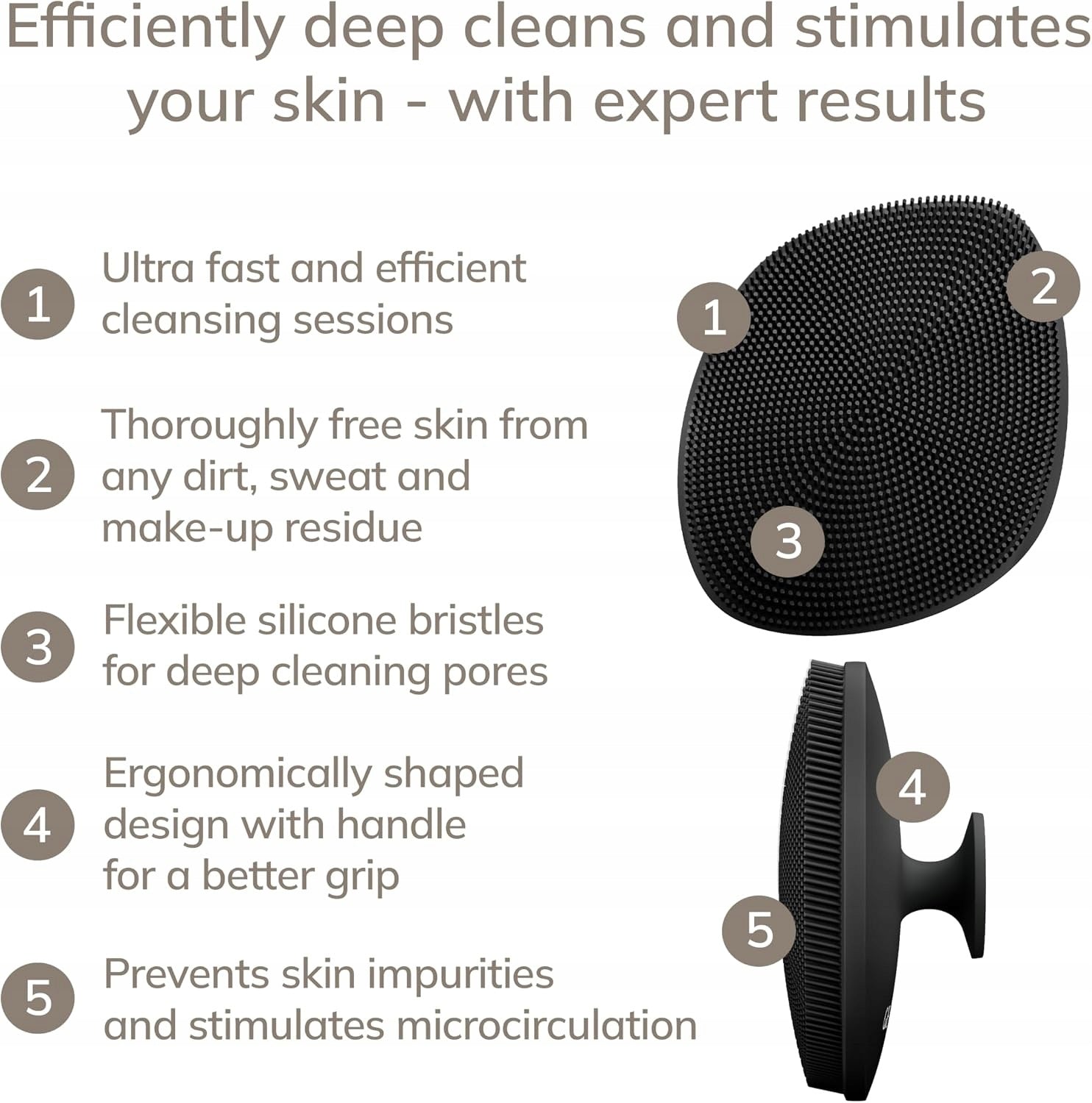 GESKE SmartAppGuided Silicone Brush Cleansing Exfoliation 4in1 Brand Geske