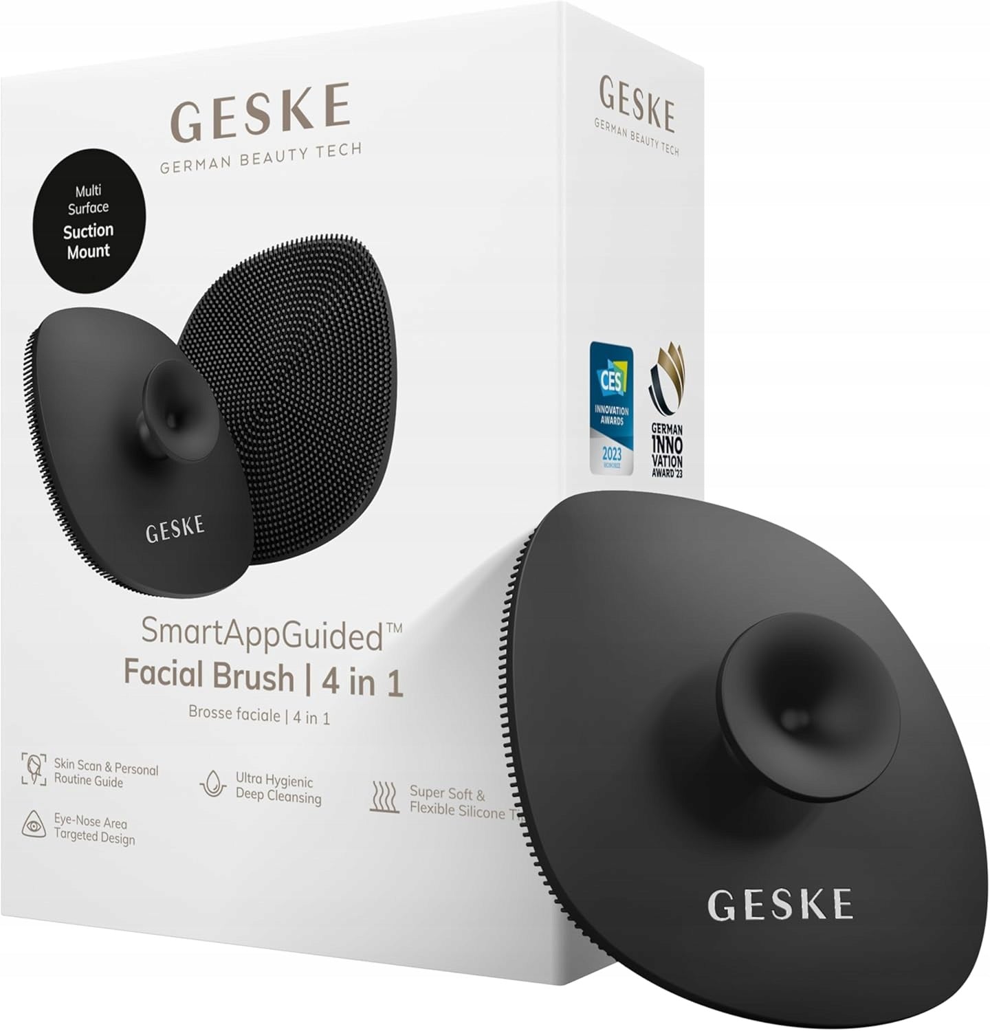 GESKE SmartAppGuided Silicone Brush Cleansing Exfoliation 4in1