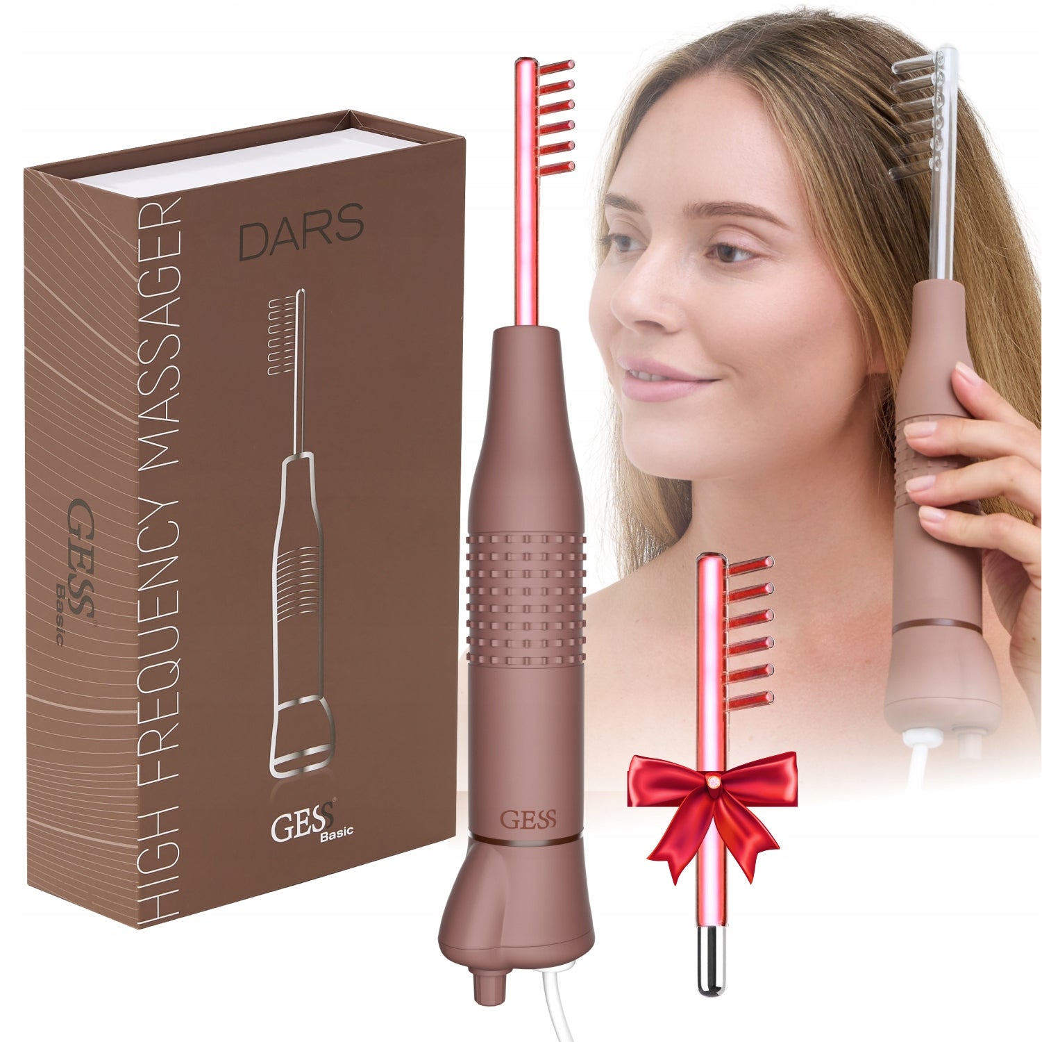 GESS DARS HAIR GROWTH FOR PROLAPSE STIMULATION OF BULBS 60W 2 combs