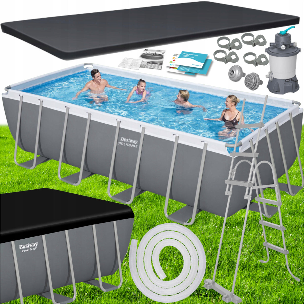 GIANT GARDEN POOL IN FULL FRAME SET 3-REINFORCED XXL