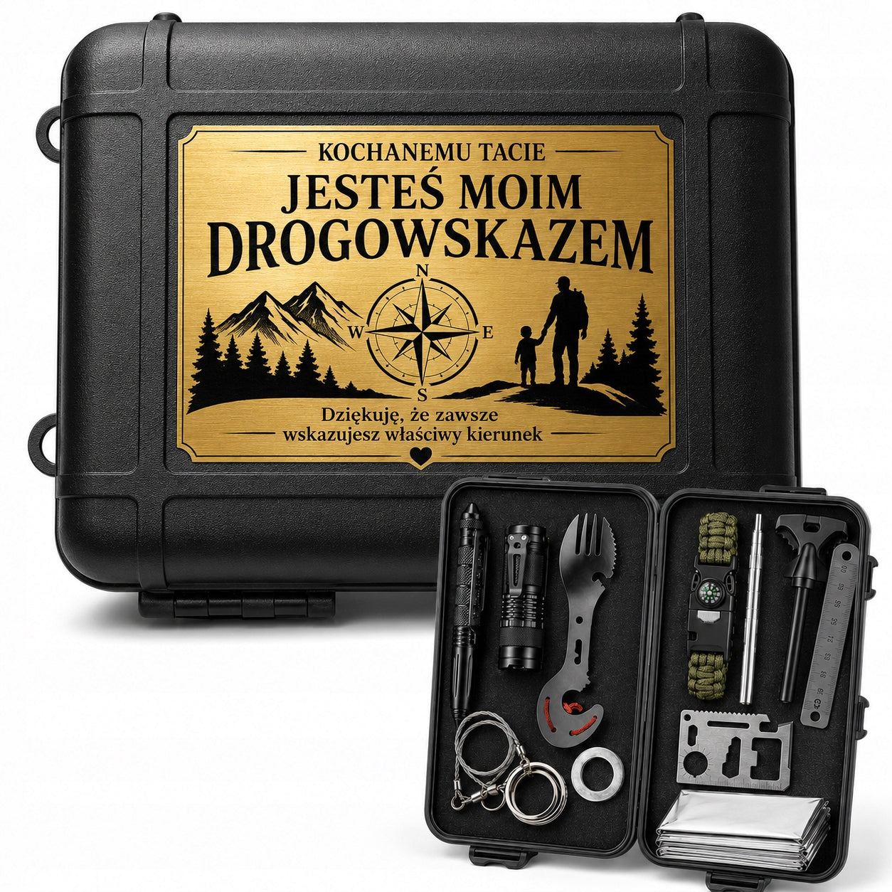 GIFT Dad's Day BIRTHDAY 18 40 60 MILITARY SURVIVAL ESSENTIALS Manufacturer code LAS-212-SURVIVAL