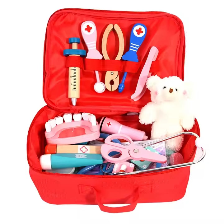 [GIFT FOR CHILD] Wooden set doctor dentist first aid kit Manufacturer code 69006/DEN