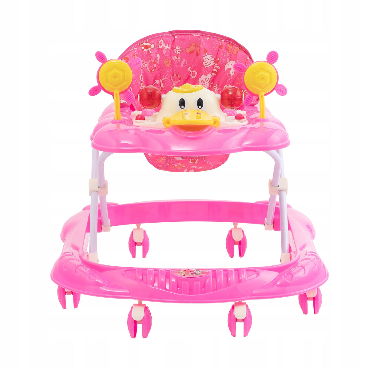 GIFT FOR SIX-MONTH-OLD GIRL INTERACTIVE WALKER FOLDING DUCK Manufacturer code V12-ROSE