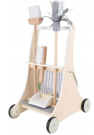 GIFT WOODEN CLEANING SET FOR CHILDREN FUN AND LEARNING STROLLER Manufacturer code Zestaw do sprzątania drewniany dla dzieci