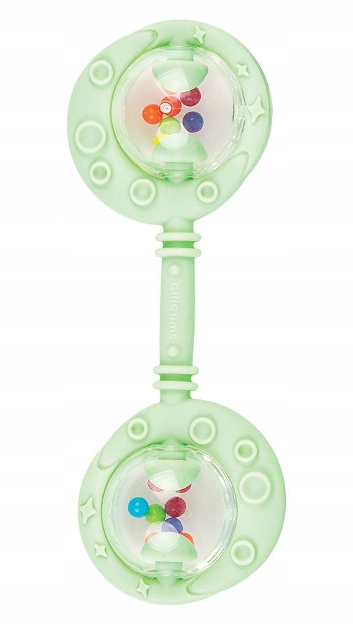 GILIGUMS Double RATTLE Silicone TEETHER Mint TEETHING Manufacturer code GG 30056