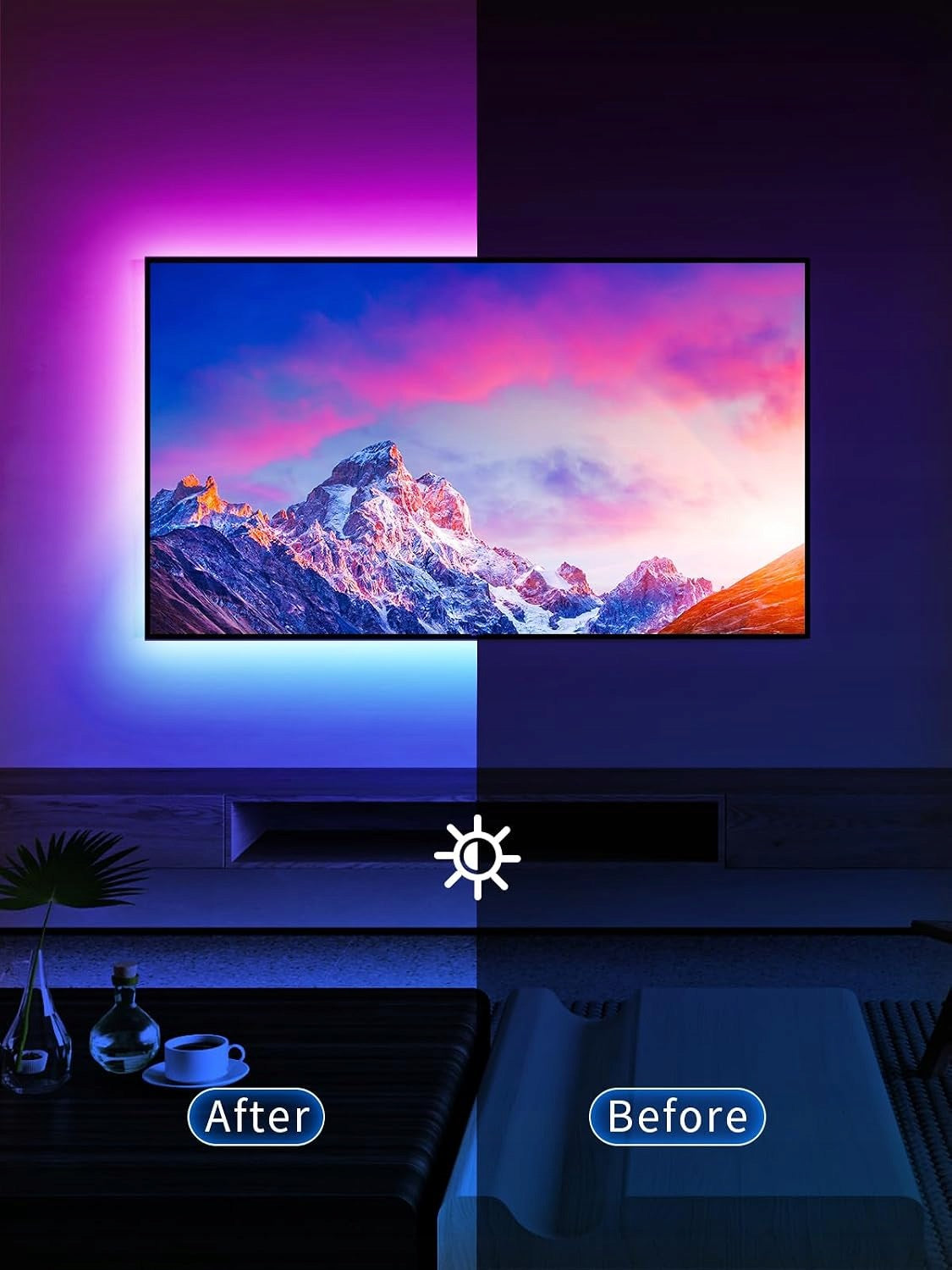 GIPOYENT LED Lighting for TV with Adjustable Brightness Model GDSDT7MDE