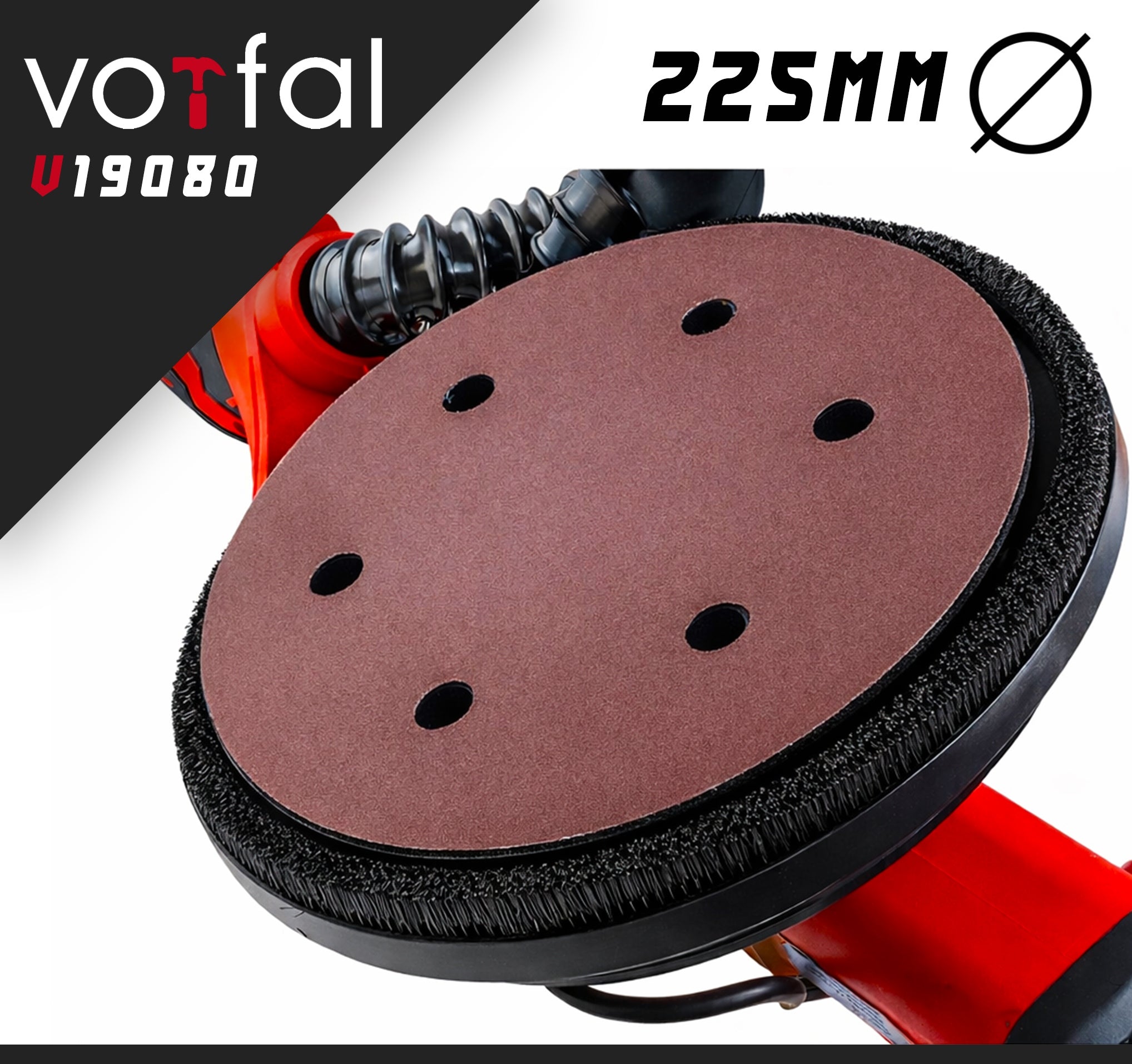 GIRAFFE GRINDER FOR PLASTERING WALLS LED CEILINGS 360° + 30x PAPER Power supply type mains