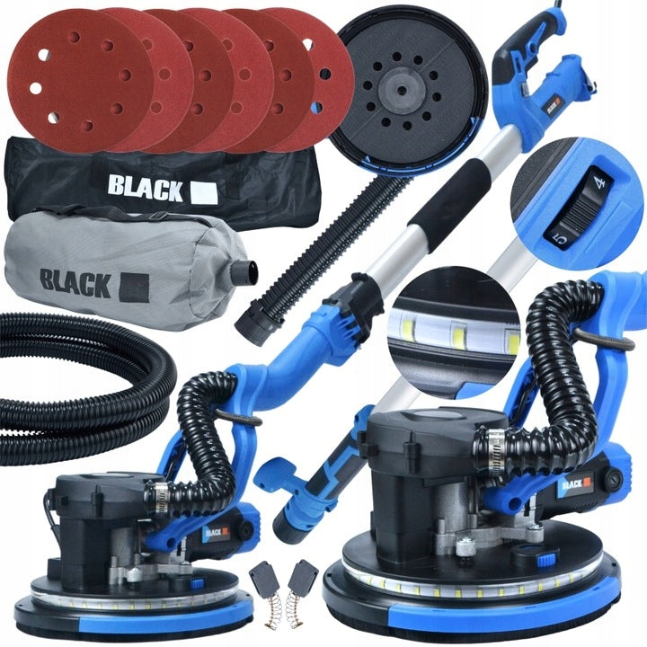 GIRAFFE SANDER FOR PLASTER FINISH DUST-FREE LED BACKLIGHT 360° Supply voltage 230 V