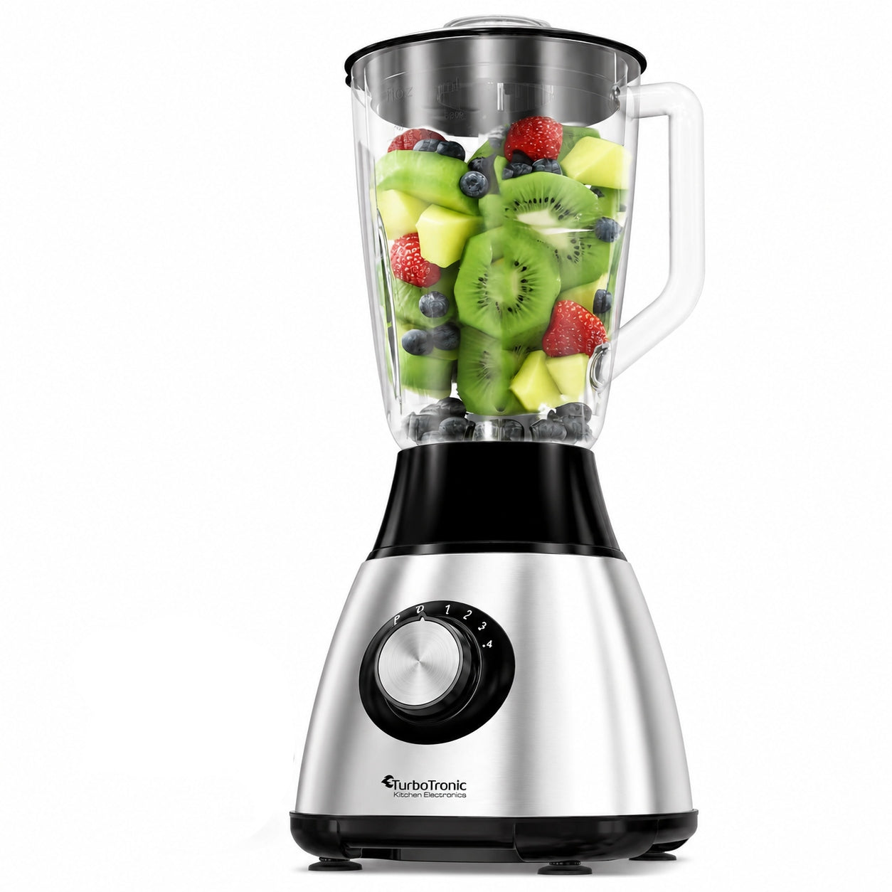 GLASS CUP BLENDER FOR COCKTAILS TURBO GO MAX 1200W CRUSHES ICE Model TT-BG5