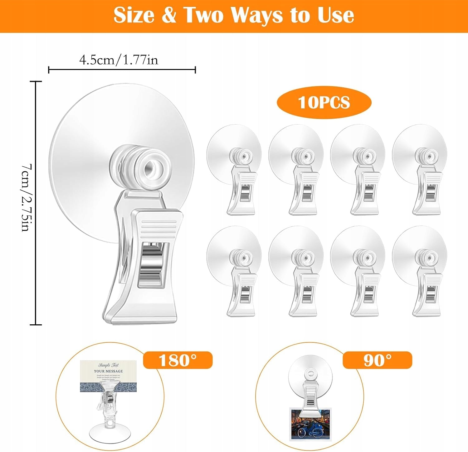 GLASS SUCTION CUPS 10 PCS SET HOLDER CLIP GLASS AQUARIUM Brand no brand
