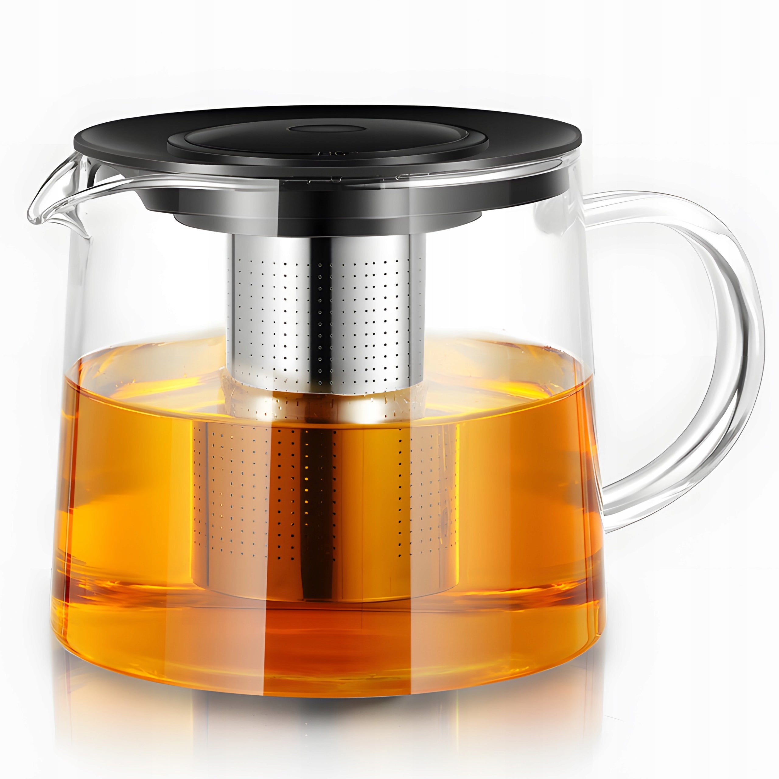 GLASS TEA POT 1.5L WITH INFUSER COFFEE INFUSER Packaging status original