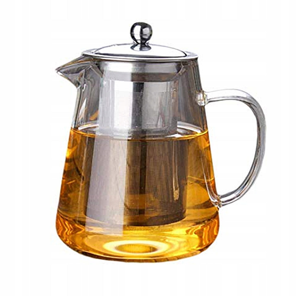 GLASS TEA POT WITH INFUSER FOR HERBS AND TEAPOT INFUSIONS 450ML