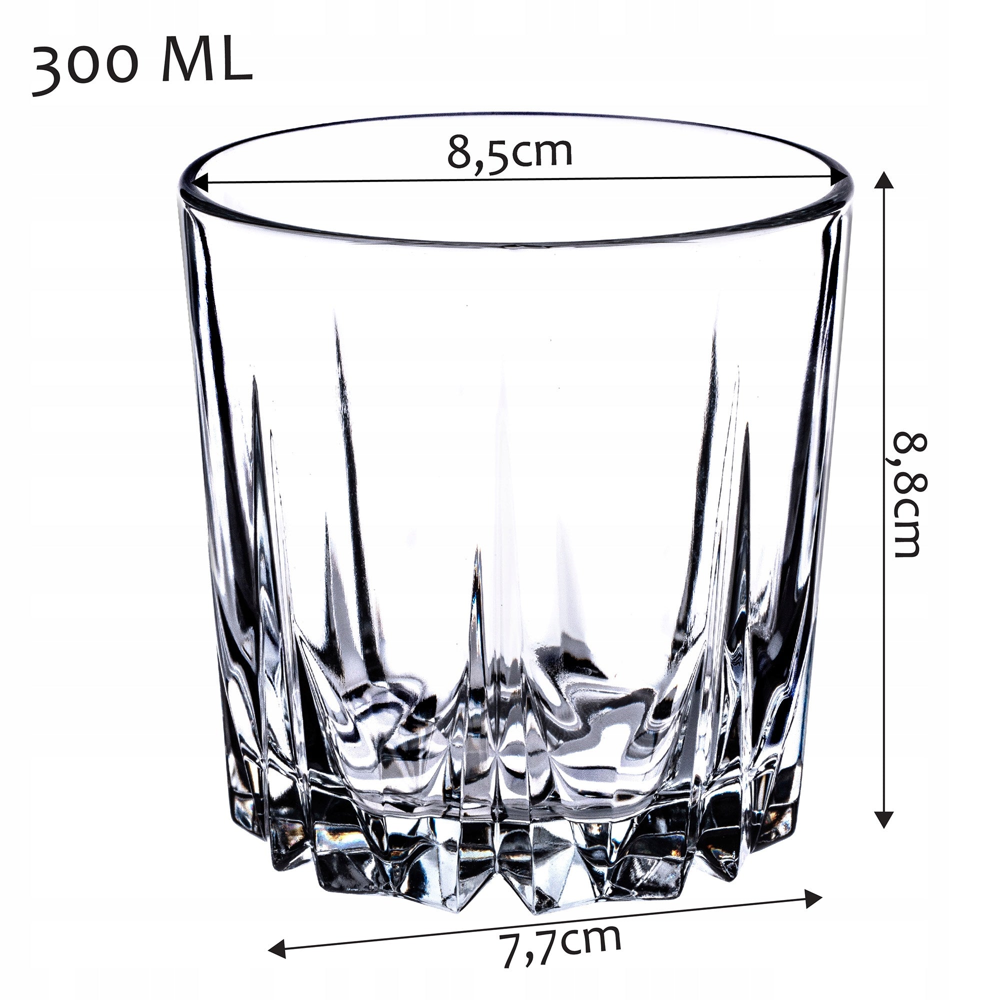 GLASSES DRINKS FOR WATER JUICE DRINKS 300ml 6pcs Manufacturer code K381