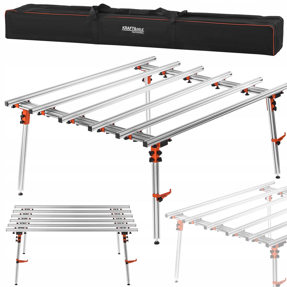 GLAZING TABLE FOR LARGE FORMATS 180x150x80cm TO 250KG ALUMINUM