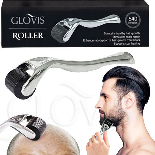 GLOVIS Roller Massager 0.5 Lichen Hair Thickening and Beard Derma Roller