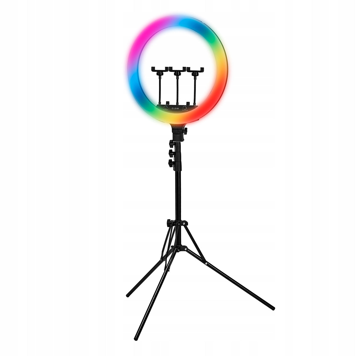 GLOW kruhová lampa ring 18"" RGB bsc se stativem 45W Brand Activ