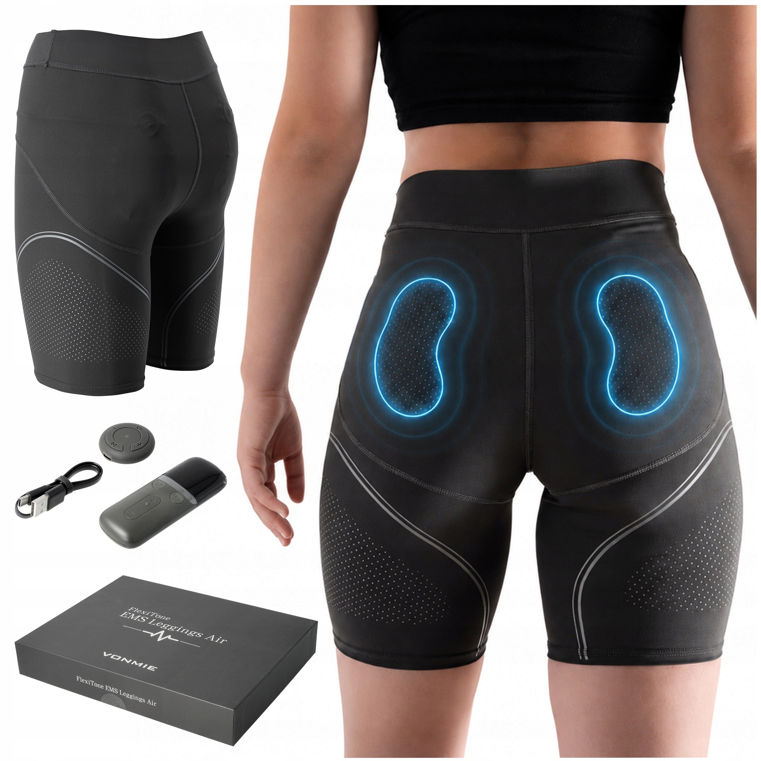 GLUTEAL MUSCLE ELECTROSTIMULATOR EMS LEGGINGS VONMIE L1 SLIMMING