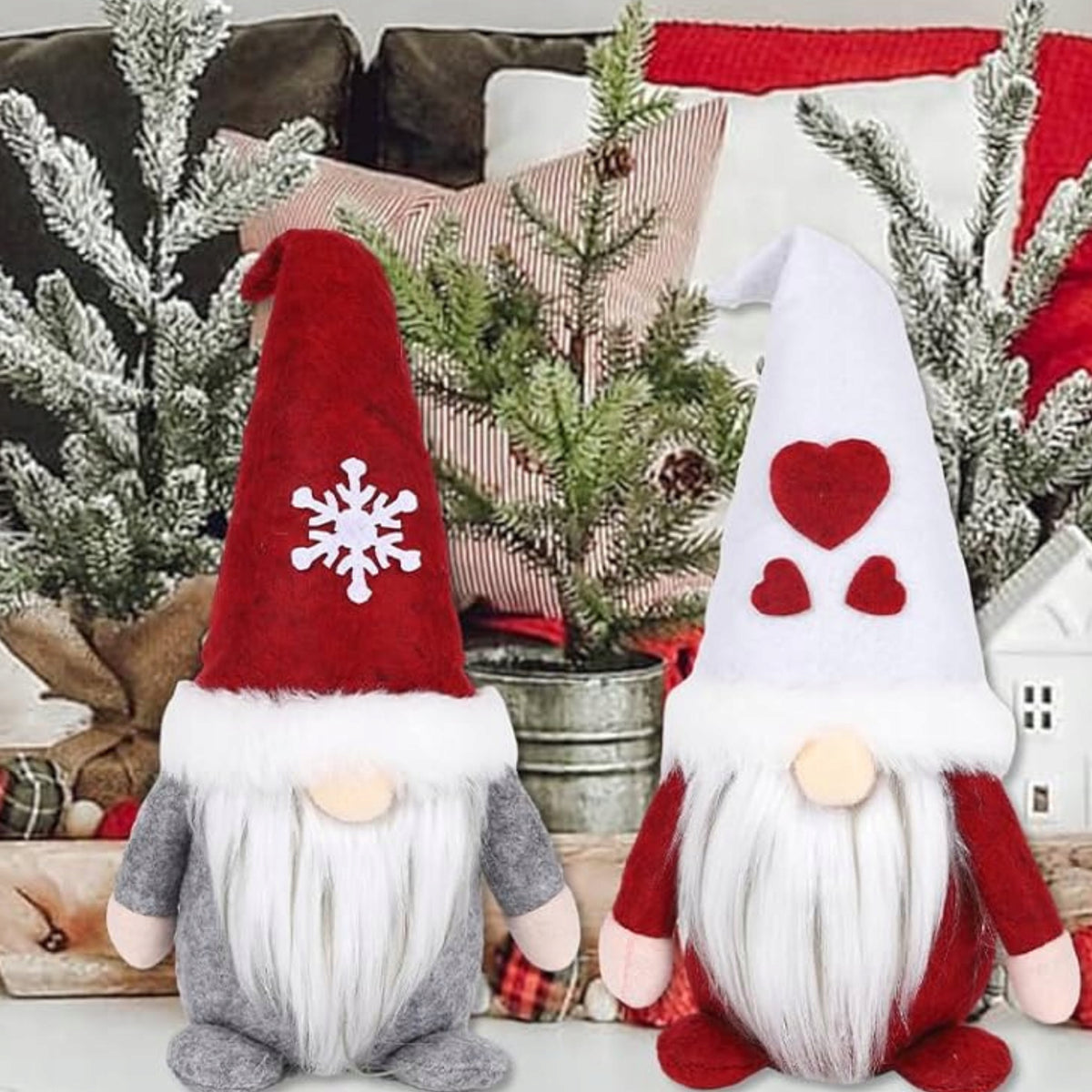 GNOME 2x CHRISTMAS GNOME STANDING GIFT CHRISTMAS DECORATION Manufacturer code 2x SKRZAT KRASNAL GNOM ŚWIĄTECZNY PREZENT