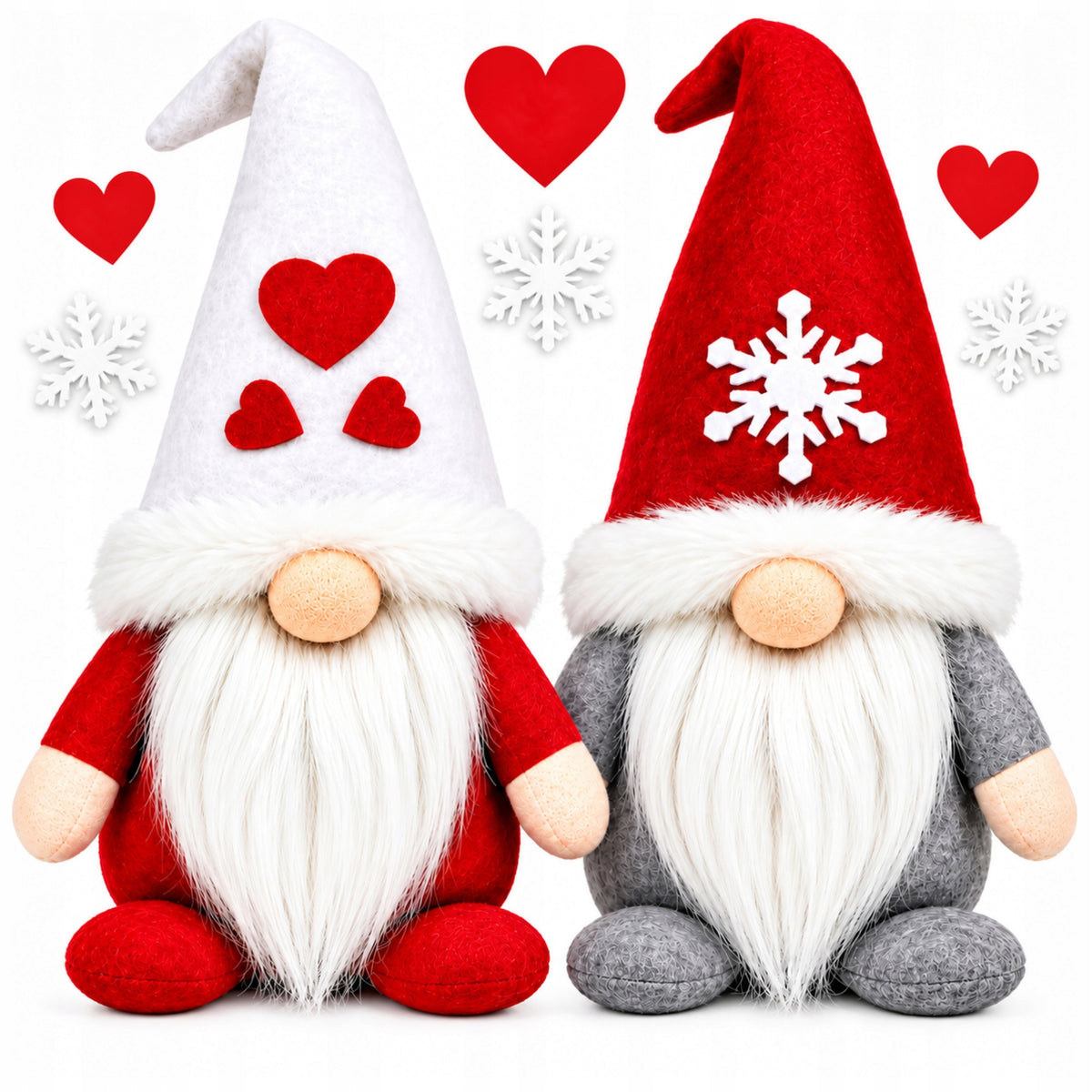 GNOME 2x CHRISTMAS GNOME STANDING GIFT CHRISTMAS DECORATION