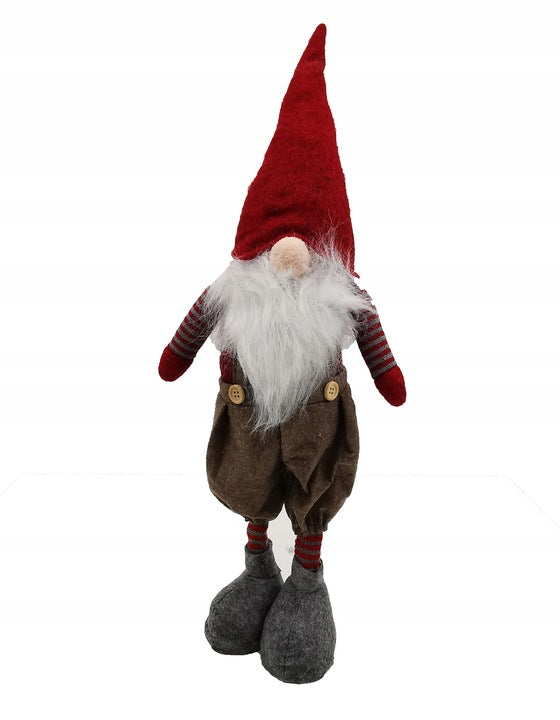 GNOME SANTA CLAUS GNOME CHRISTMAS STANDING LEGS CHRISTMAS DECORATION 56CM D6 Manufacturer code DEKOR D6 SKRZAT 56cm czerwony