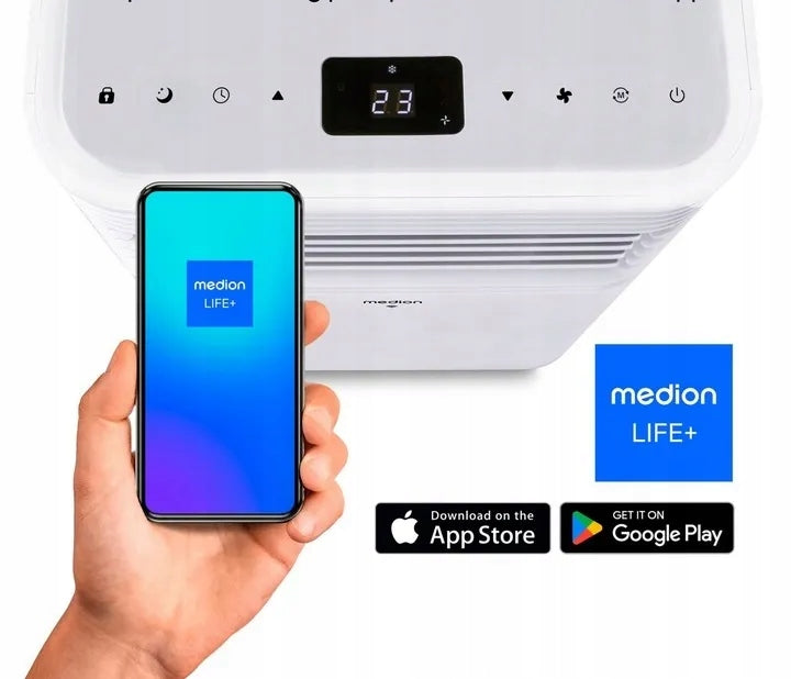 GOOD PORTABLE HOME AIR CONDITIONER 3in1 25M 7000BTU DEHUMIDIFICATION 65dB 700W Dominant color white