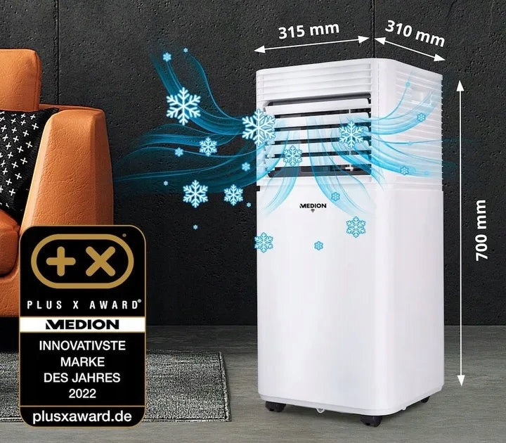 GOOD PORTABLE HOME AIR CONDITIONER 3in1 25M 7000BTU DEHUMIDIFICATION 65dB 700W Model MD37672
