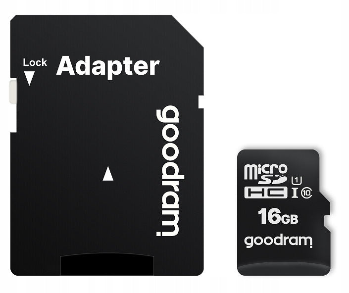 GOODRAM 16GB MICROSD CARD WITH SD ADAPTER Packaging status original