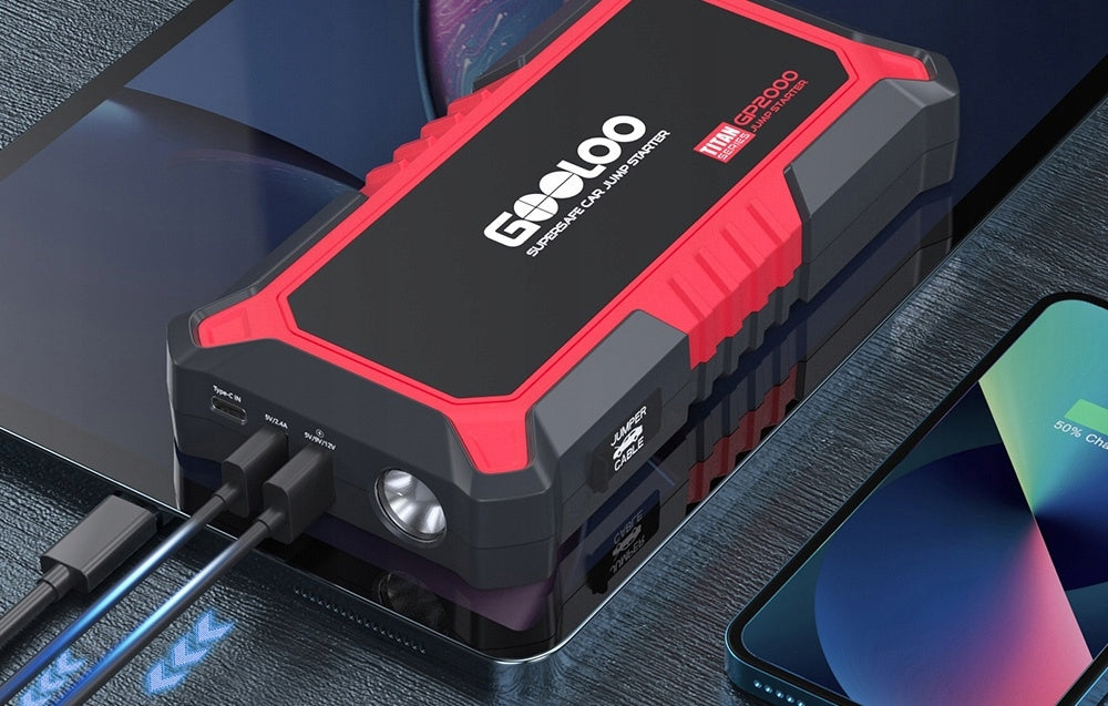 GOOLOO GP2000 Jump Starter 2000A Powerbank USB-C Manufacturer code GP2000