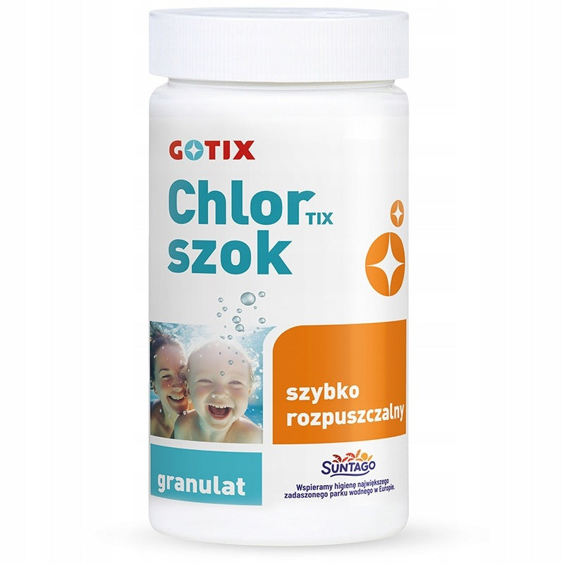 GOTIX Chlortix SHOCK 1kg effectively eliminates bacteria and impurities