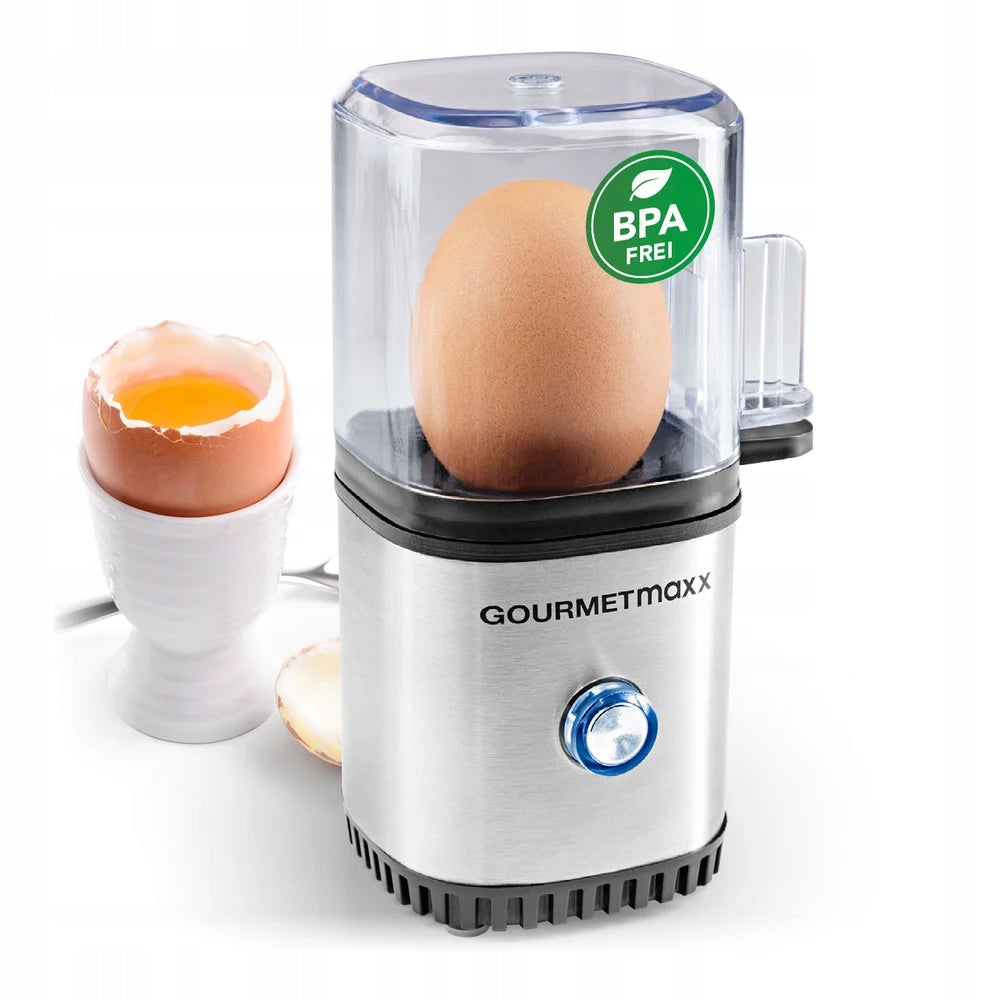 GOURMETmaxx Egg Cooker for 1 Egg, Black