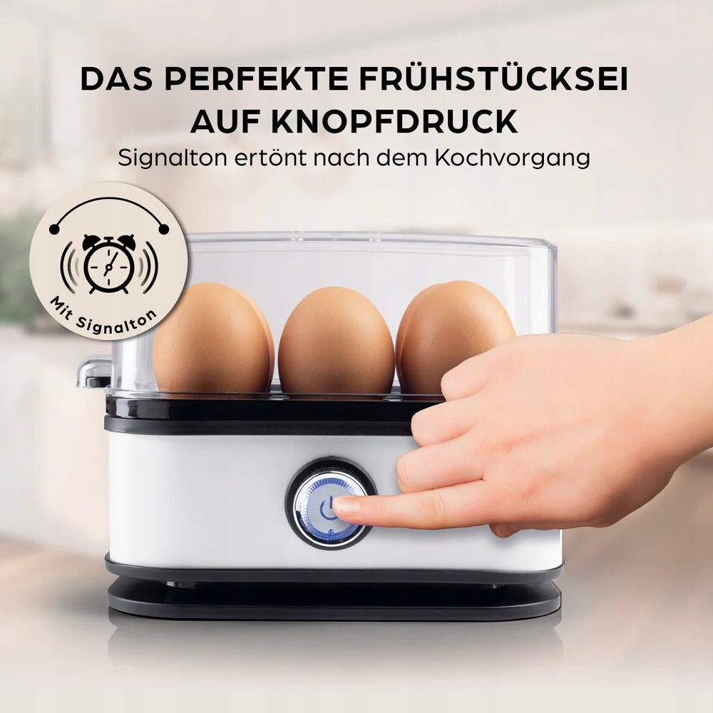 GOURMETmaxx Egg cooker for 6 eggs, 400 W, white Brand Gourmetmaxx
