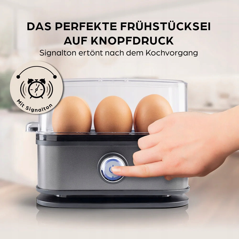 GOURMETmaxx egg cooker for 6 eggs 400 W anthracite Brand Gourmetmaxx