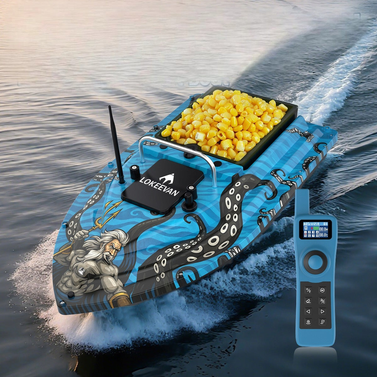 GPS Bait Boat Sounder 1-32m 0-50°C Water Measurement 500m LOKEEVAN D32ED Packaging status original