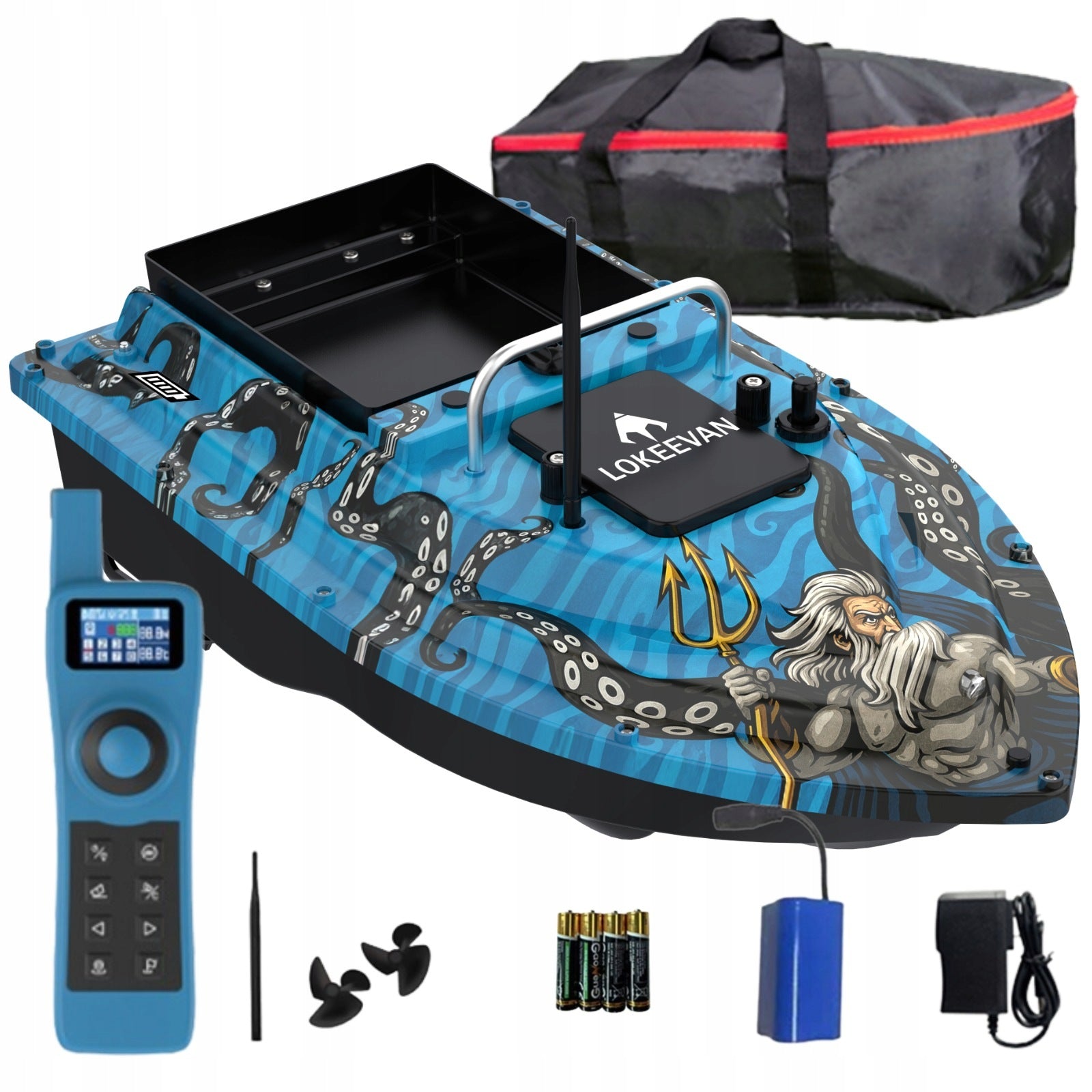 GPS Bait Boat Sounder 1-32m 0-50°C Water Measurement 500m LOKEEVAN D32ED