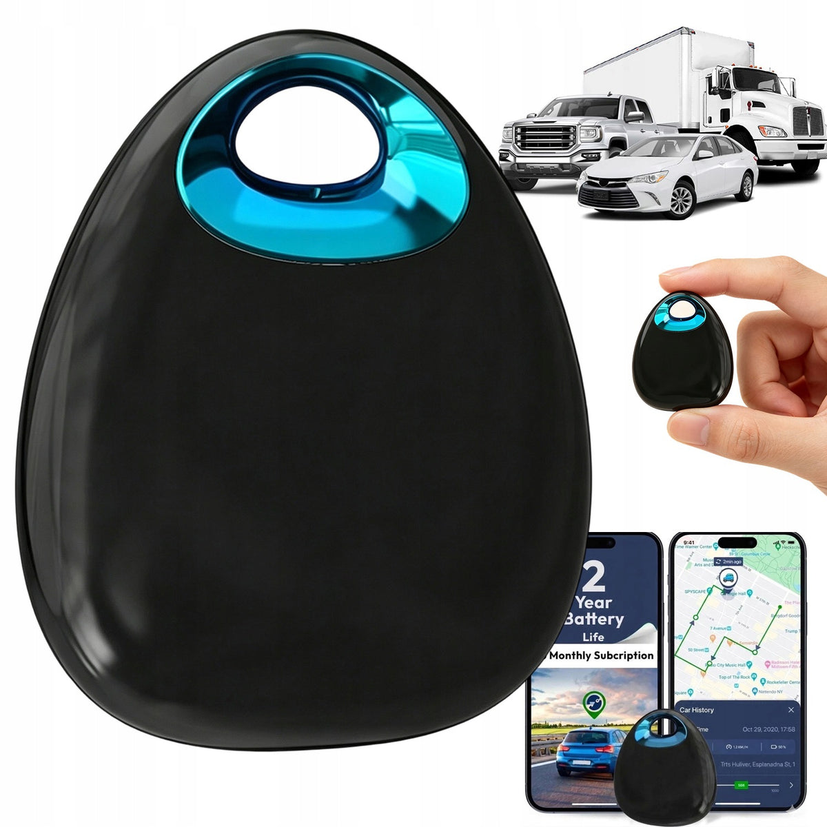 GPS LOCATOR MINI FOR CHILDREN AND SENIORS BATTERY 720 DAYS APPLICATION MYTAG