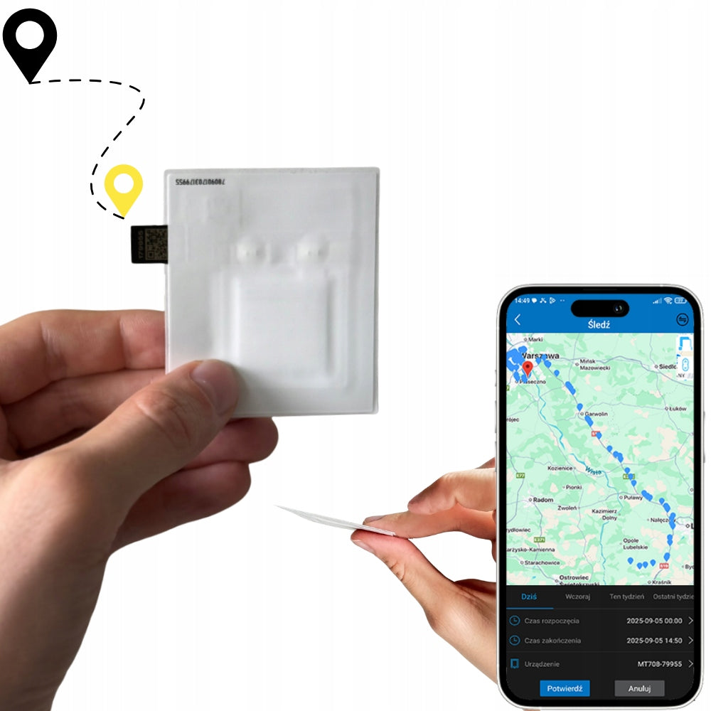 GPS LOCATOR MINI TAG BLUETOOTH DISPOSABLE iOS / Android SIMPLE OPERATION