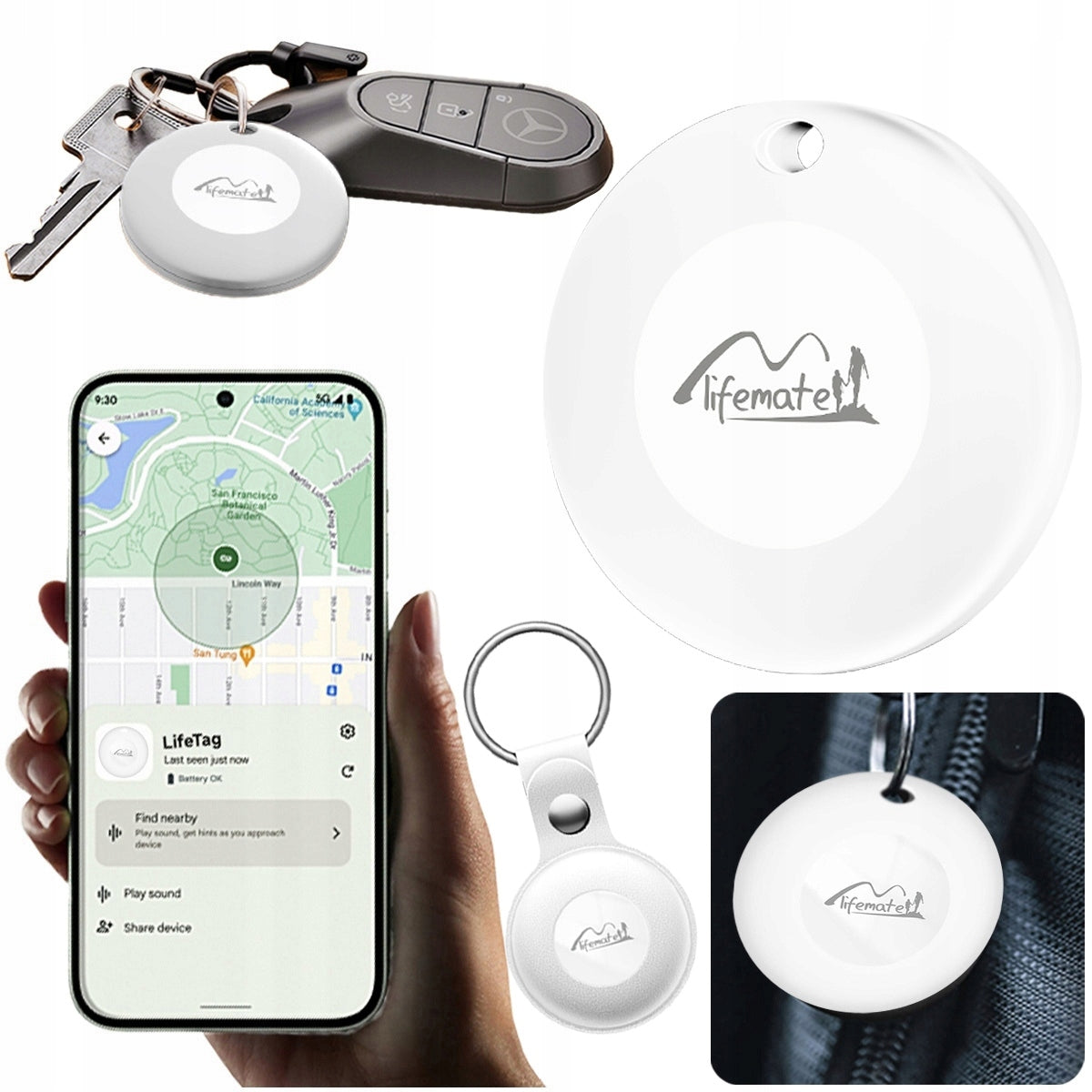 GPS Locator Lifemate Life Tag Android+ CASE KEYCHAIN for collar backpack EAN (GTIN) 6938012335428