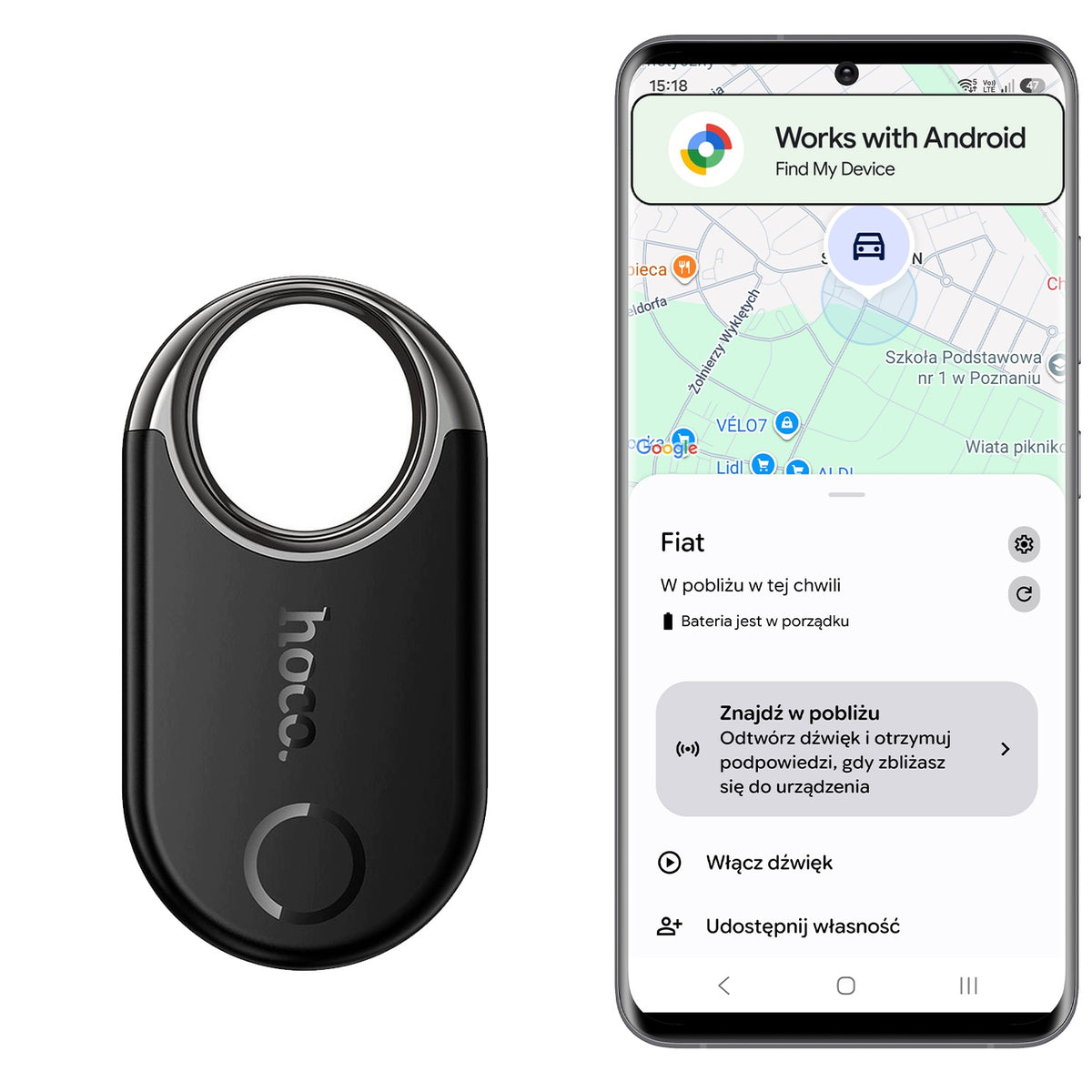 GPS Tracker AirTag SmarTag ANDROID Oppo Honor Vivo Xiaomi Redmi Packaging status original