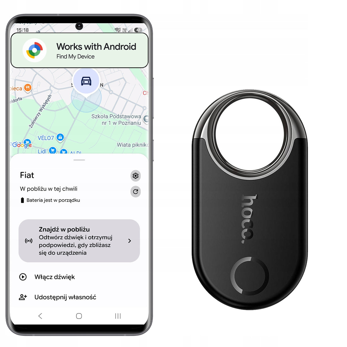GPS Tracker AirTag SmarTag ANDROID Oppo Honor Vivo Xiaomi Redmi