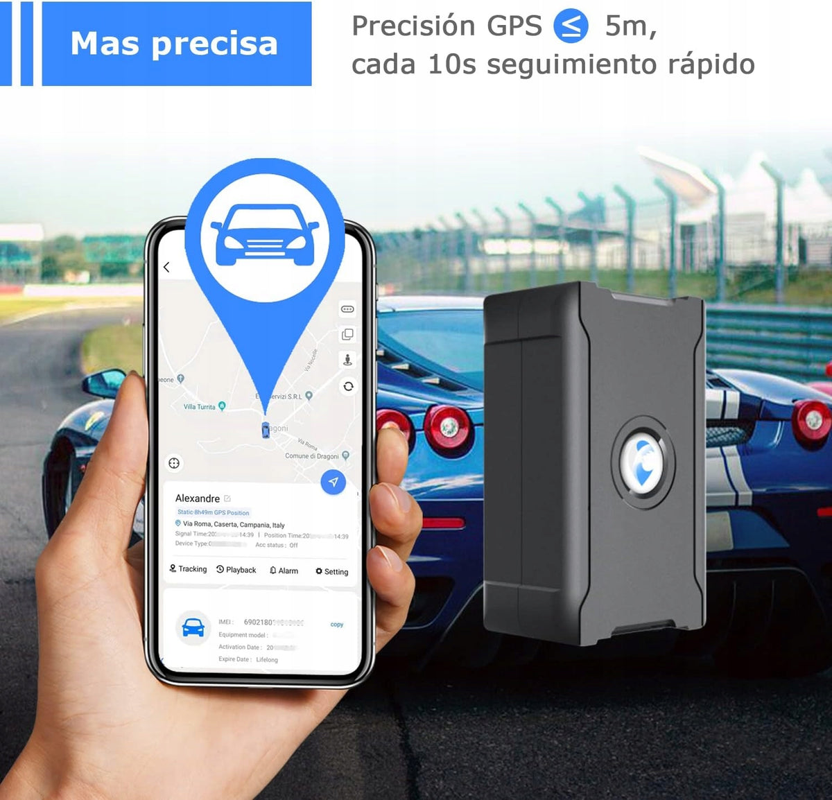 GPS Tracker Anti Theft Global SIM Rechargeable Battery 6000mAh Updates 10S Model S20