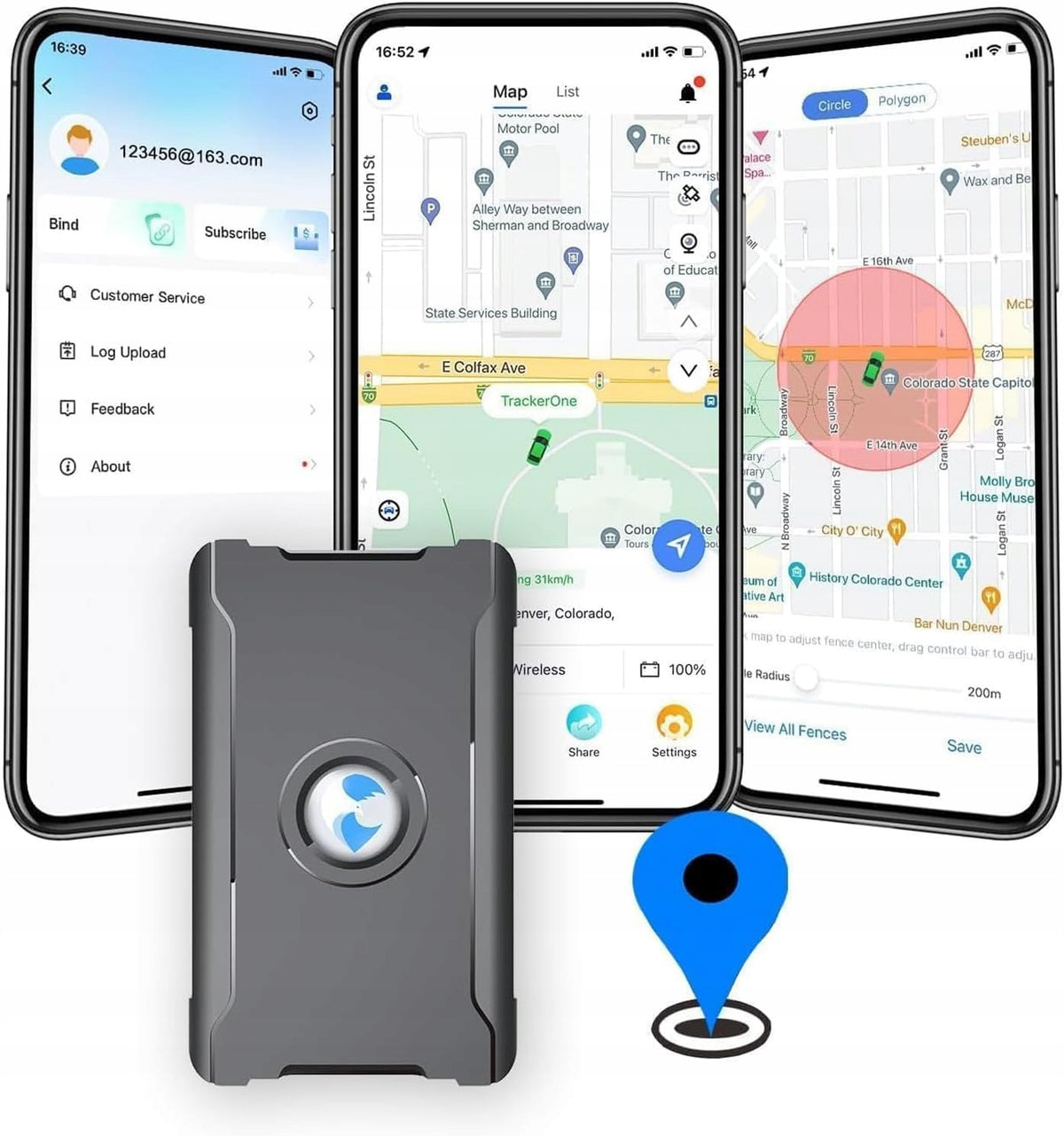 GPS Tracker Anti Theft Global SIM Rechargeable Battery 6000mAh Updates 10S
